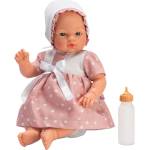 Asi Dolls Кукла Asi Dolls - Бебе Коке, с розова рокля на точки и шапка, 36 cm (0408080)