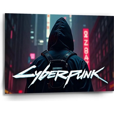 Sablio Obraz Cyberpunk 2077 Výhľad na mesto - 90x60 cm