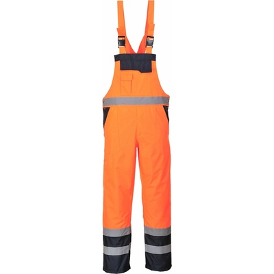 Portwest S489 reflexné nohavice na traky Hi Vis zateplené oranžová