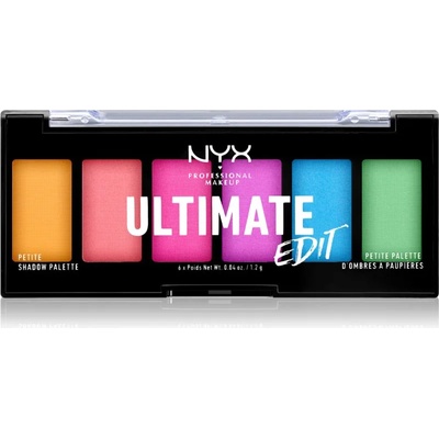 NYX Professional Makeup Ultimate Edit Petite Shadow палитра сенки за очи цвят 02 Brights 6x1.2 гр