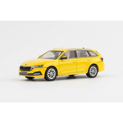 Abrex škoda Octavia IV Combi 2020 Žlutá Telecom 1:43