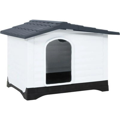 vidaXL Psí bouda šedá 90 5 x 68 x 66 cm polypropylen 9799.152230