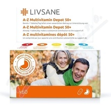 Livsane A-Z Multivitamin komplex 50+ 60 tablet