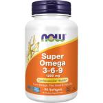 NOW Super Omega 3-6-9 1200 mg [90 Гел капсули]
