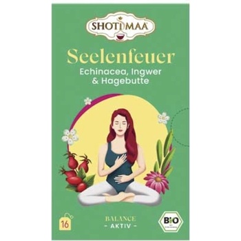 Shoti Maa Био чай Seelenfeuer - ехинацея, джинджифил и шипка - 16 пакетчета чай