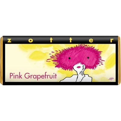 Zotter Bio plněná mléčná Růžový grapefruit 70 g