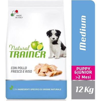 Natural Trainer Medium Puppy & Junior kuřecí 2 x 12 kg