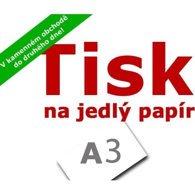 Tisk na jedlý papír A3 Apolo77