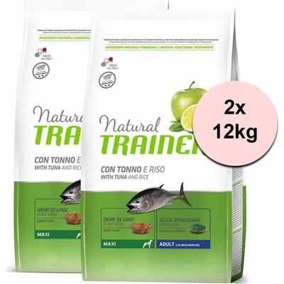 Nova Foods Trainer Natural Maxi Adult Tuna and Rice 2 x 12 kg
