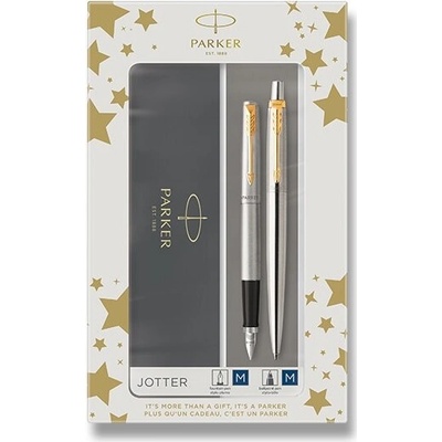 Parker Jotter Stainless Steel GT sada plnicí pero a kuličková tužka 1501/1563257 – Sleviste.cz