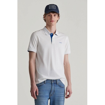 Gant polokošela Reg Contrast Pique SS Rugger biela