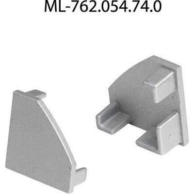 ML-762.054.74.0 Koncovka pro RT2 bez otvoru, stříbrná barva, 1ks