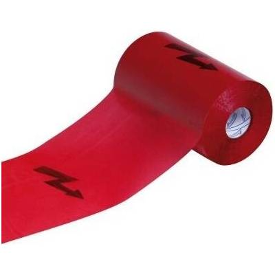 Fólie 220mm x 250m červená s bleskem 611