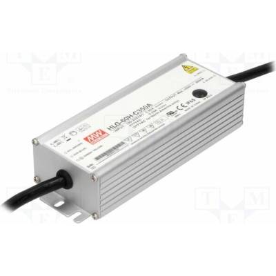 MEAN WELL HLG-60H-C350A Napájecí zdroj: spínaný; LED; 70W; 100÷200VDC; 210÷350mA; IP65