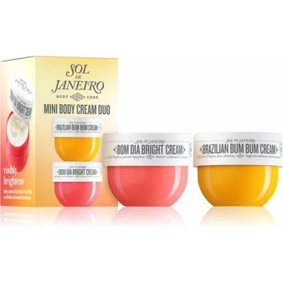 Sol de Janeiro Mini Body Cream Duo Sol de Janeiro Bom Dia Bright Cream 25 ml + Sol de Janeiro Brazilian Bum Bum Cream zpevňující 25 ml