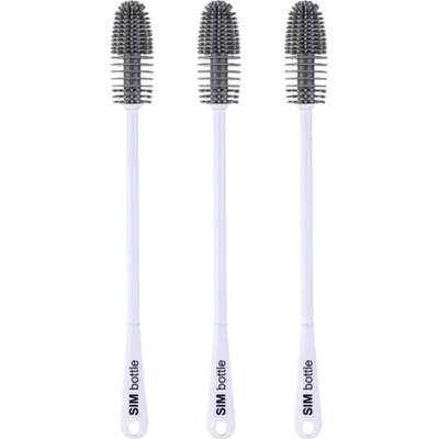 SIM bottle Silikonový kartáček pro čištění lahví na pití 3 ks
