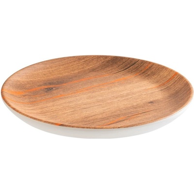 APS Melamínový plytký tanier 150 mm, hnedý Crazy Wood