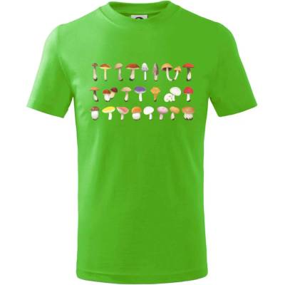 Huby farebné tričko detské Apple Green