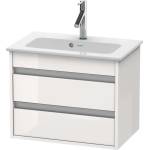 Duravit Ketho - Шкафче за умивалник Compact 48x60x39 см, 2 чекмеджета, лъскаво бяло KT645202222 (KT645202222)