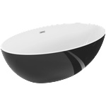 Mexen Nike 175x100 cm black/white/chrome (54071751075-01)