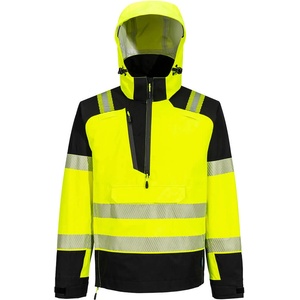 Portwest pw3 extreme t161 / Мъжко водоустойчиво яке с 1/4 цип - жълто/черно xl (t161ybrxl)