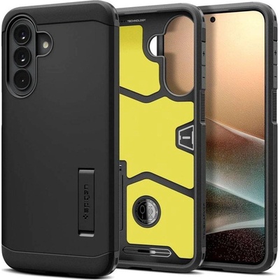 Spigen Калъф с Поставка за Samsung A37, Spigen Tough Armor Case, Черен (ACS11131)
