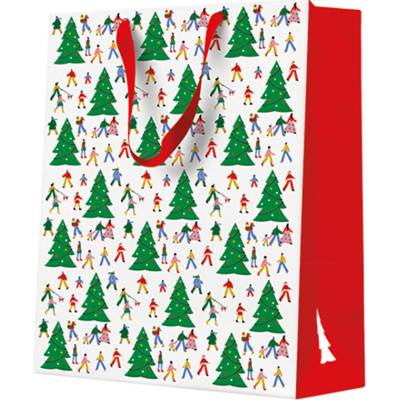 PAW Darčeková taška vianočná 20x25x10 cm Christmas Hustle