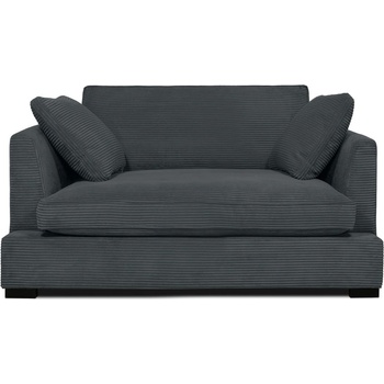 Scandic Сив диван от рипсено кадифе 132 cm Mobby - Scandic (16942 LIN3)