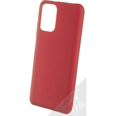 Pouzdro 1Mcz Matt TPU ochranné silikonové Xiaomi Redmi Note 10, Redmi Note 10S, Poco M5s tmavě červené