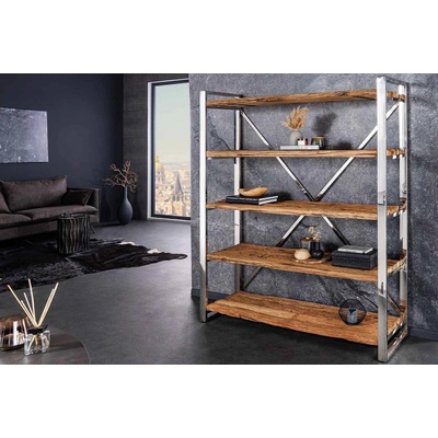 LuxD Designový regál Shark 183 cm teak