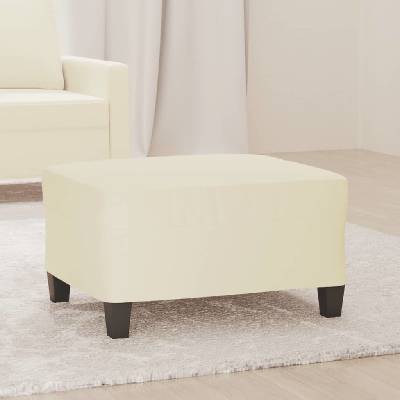 vidaXL Podnožka krémová 70x55x41 cm umělá kůže-349356