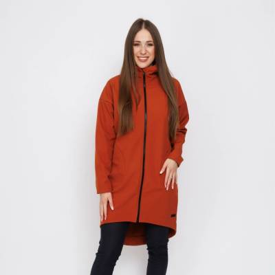 Šijeme Srdcem oversize kabát oranžová