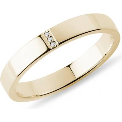 Klenota Zlatý snubní prsten s diamanty X0896133L30