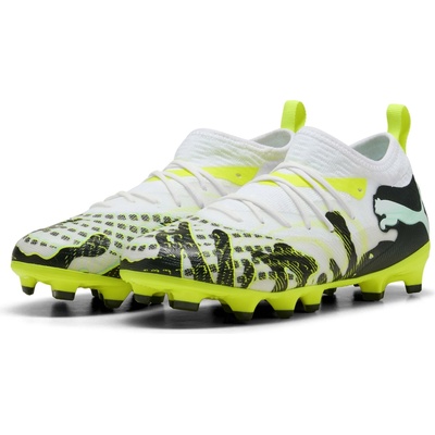 Puma FUTURE 9 MATCH CREATIVITY FG/AG JR Bílá Černá Světle modrá – Zboží Dáma