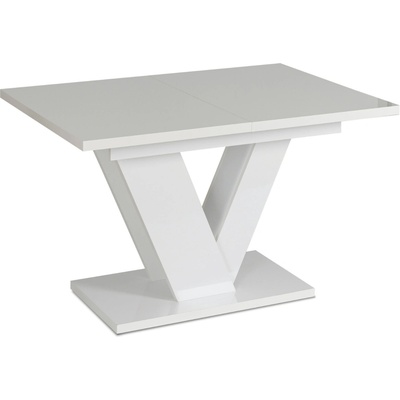 JAKS Jedálenský stôl Clark 120 cm biely gloss glamour