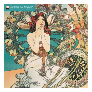Flame Tree Publishing Alphonse Mucha Wall Calendar 2026 (Art Calendar) | Flame Tree Publishing