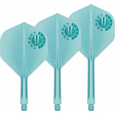 Target Japan K-Flex Aquamarine modré integrované No2 letky a dlhé násadky