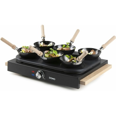 DOMO Elektrický lívanečník a WOK - 2v1, 1000W DO8719W