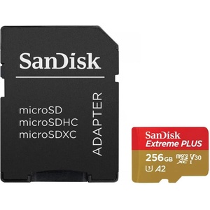 SanDisk Extreme Plus microSDXC 256GB (SDSQXBD-256G-GN6MA)