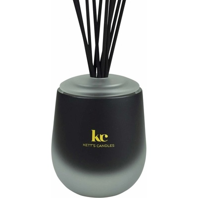 Kett´s Candles Yoga Relax Luxusní vonný difuzér z českého skla - víčko + tělo difuzéru + 15 stébel + 150 ml náplně