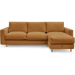 Bobochic Ъглов диван в цвят горчица Cocoone - Bobochic Paris (WT-COCE-NR3.5-W_1 P1533 N.ZD)