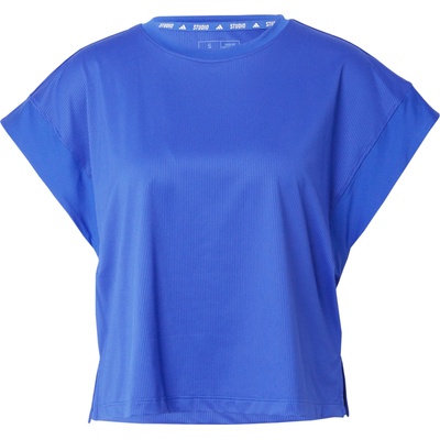 Adidas Функционална тениска 'Studio' синьо, размер XS