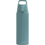 SIGG - Insulated drinking bottle - Thermos bottle Shield Therm One Morning Blue carbonated drinks - Leak-proof - Dishwasher safe - BPA-free - 90% recycled stainless steel - Gray blue - 0.75L - 6020.80