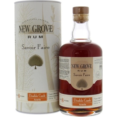 New Grove Savoir Faire Double Cask Acacia 8y 47% 0,7 l (tuba)