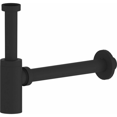Sapho KING umyvadlový sifon 5/4", odpad 32 mm, ABS/černá mat 9595PR25K9