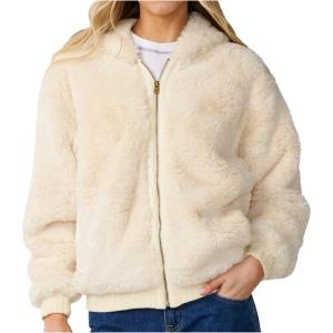 Rip Curl Дамско поларено яке Rip Curl Women's Bossa Nova Fluffy Polar Fleece Fleece jacket - Bone (105-7925-0114)