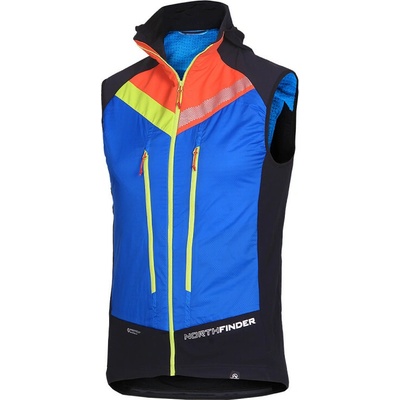 Northfinder Polartec Alpha pánská skialpová hybridní vesta VHAN 3 darkblueblack