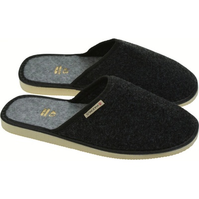 Pánske luxusné filcové papuče Marcos čierne