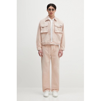 Filling Pieces Дънково яке Filling Pieces Denim в розово преходен модел с уголемена кройка 78620769974 (78620769974)