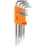 Sparta Комплект Tamper-Torx ключове Sparta 1232255, TT10-TT50, 9 бр